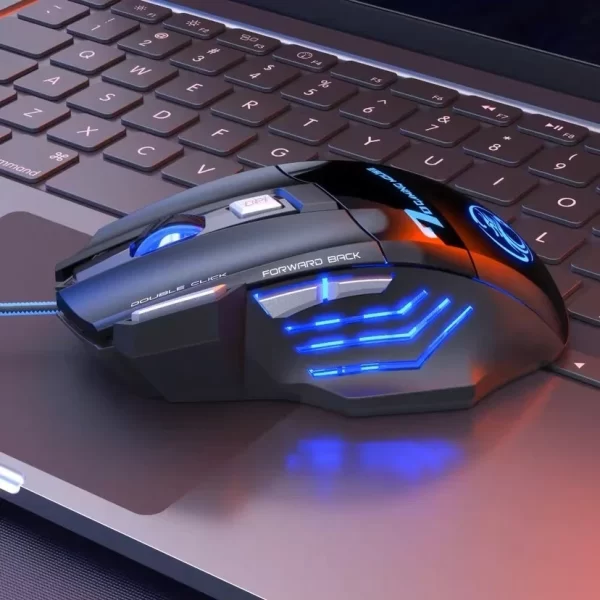 Mouse gamer para jogo computador 3200dpi com LED laser X7 USB Botões Profissional - Image 3