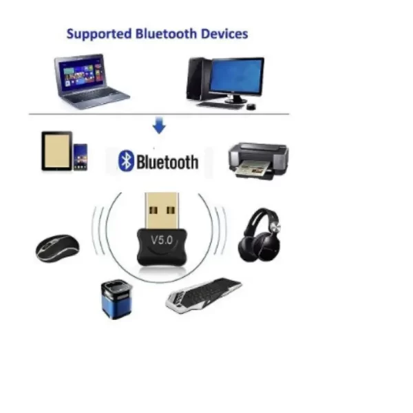 Adaptador E Receptor USB Bluetooth 5.0 Plug usb Transmissor de audio para Notebook - Image 2