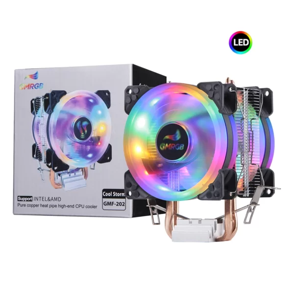 GMRGB Efficient Cooling CPU Cooler Fan 3pin For Intel LGA 1150 1151 1155 775 1200 AMD AM3 AM4 Quiet Ventilador Silent Radiator - Image 5