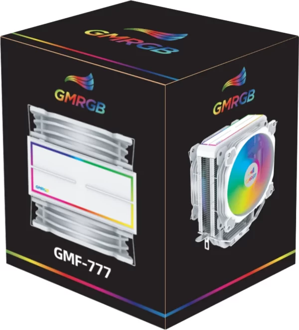 GMRGB White CPU Cooler With 6 Heat Pipes Support 1700/1200/115x/AM4/2011/X79/X99 Efficient 4Pin PWM ARGB Fan Ventilador Radiator - Image 5