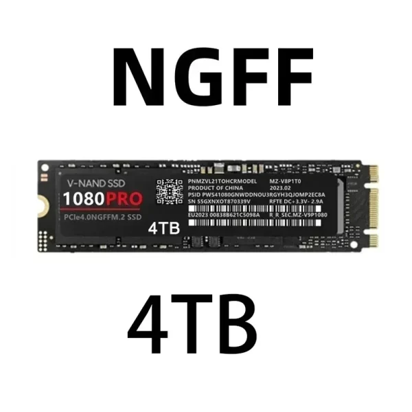 4TB  Original 1080PRO SSD M2 2280 PCIe 4.0 NVME NGFF Solid State Drive 14000MB/S Read Hard Disk for Xbox PC PS5 - Image 5